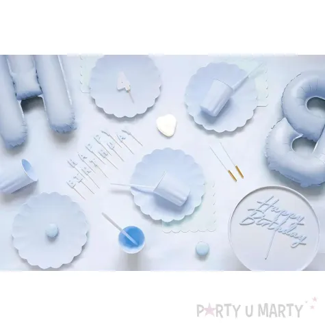 xx swieczki urodzinowe happy birthday 2 5 cm jasny blekit 1 op 13 szt