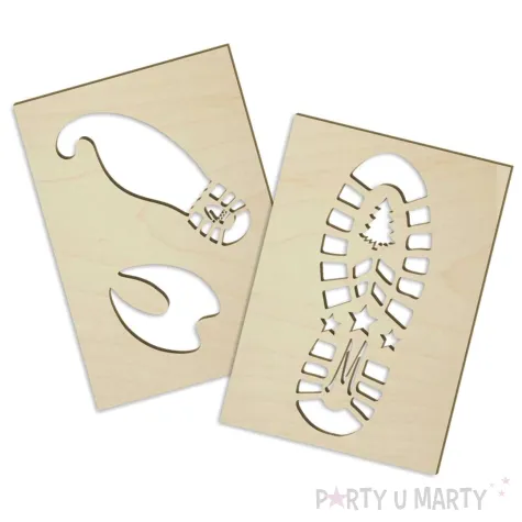 xx szablon but mikolaja elfa i renifera x3