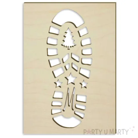 xx szablon but mikolaja elfa i renifera x3