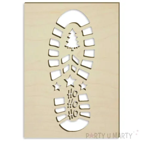 xx szablon but mikolaja sklejka 1 szt