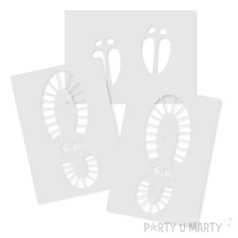 xx szablon do sniegu papier a4 2 buty kopytka