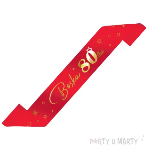 xx szarfa boska 80 czerwony