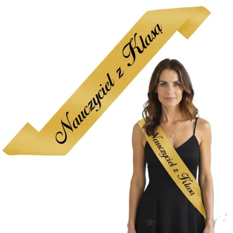 xx szarfa nauczyciel z klasa zloty