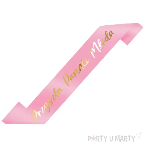 xx szarfa przyszla panna mloda rozowy