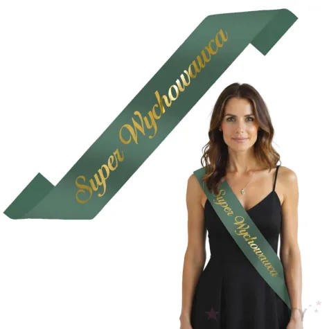 xx szarfa super wychowawca zielony