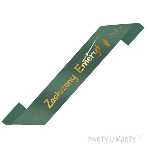 xx szarfa zasluzony emeryt wedkarz zielony