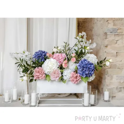 xx sztuczny kwiat hortensja 35 cm bialy