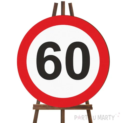 xx tablica powitalna 60 urodziny traffic