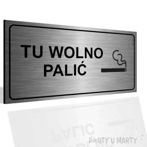 xx tabliczka informacyjna tu wolno palic