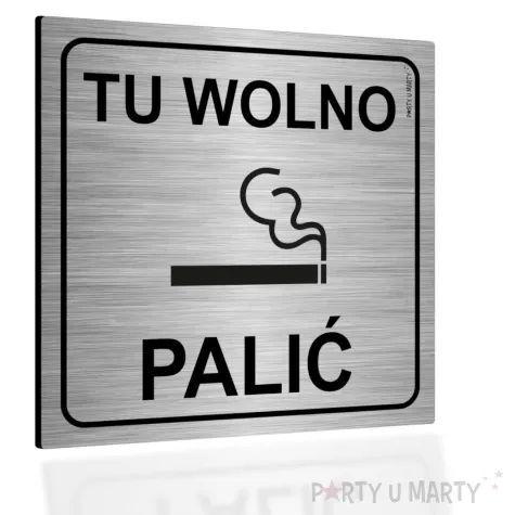 xx tabliczka informacyjna tu wolno palic