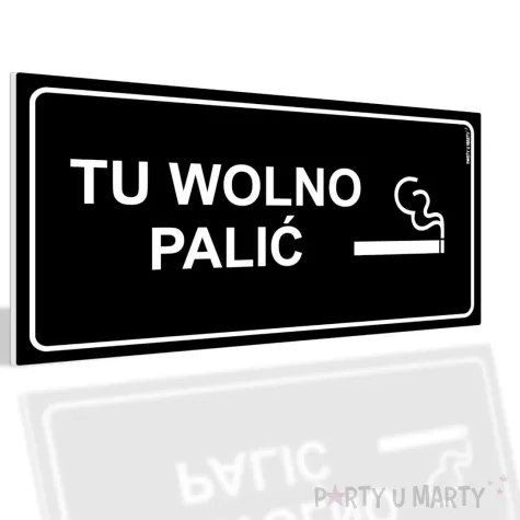 xx tabliczka informacyjna tu wolno palic