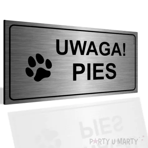 xx tabliczka informacyjna uwaga piesek