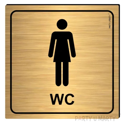 xx tabliczka informacyjna wc damskie