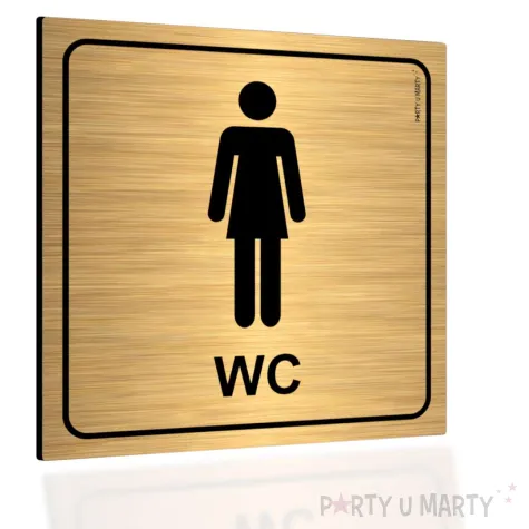 xx tabliczka informacyjna wc damskie