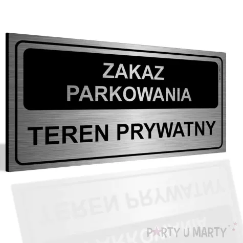 xx tabliczka informacyjna zakaz parkowania teren prywatny