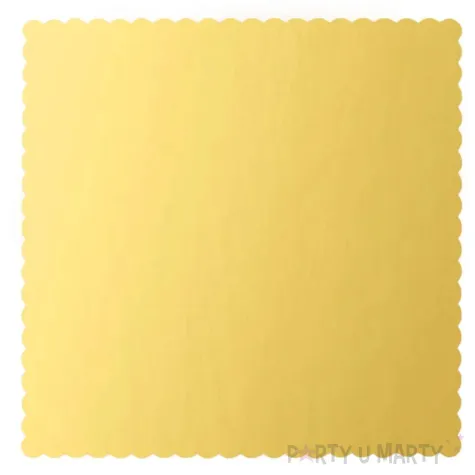 xx tacka do babeczek kwadratowa zlota 25cm 1szt