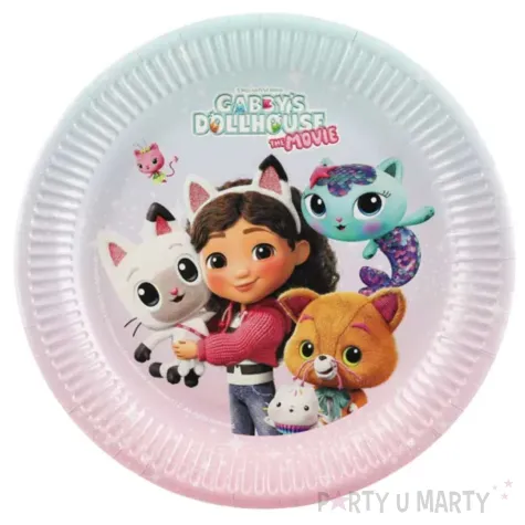 xx talerzyki koci domek gabi mix 23 cm 1 op 6 szt