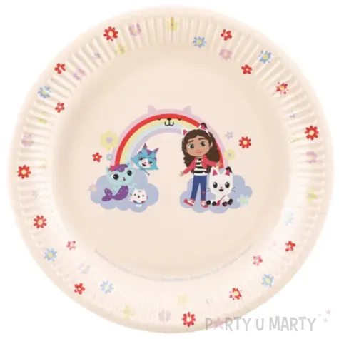 xx talerzyki koci domek gabi mix 23 cm 1 op 6 szt