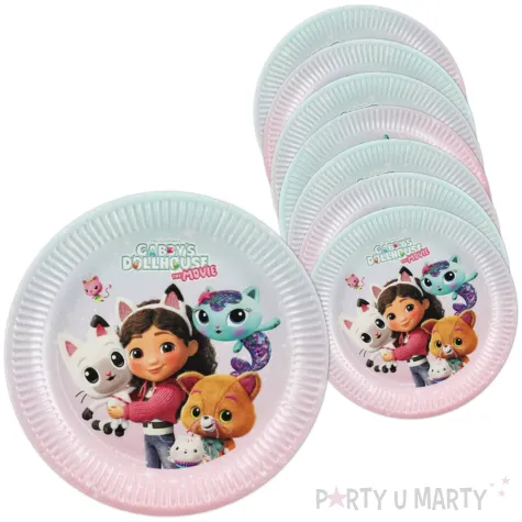 xx talerzyki koci domek gabi mix 23 cm 1 op 6 szt