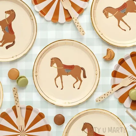 xx talerzyki kon 23 cm mix 1 op 6 szt