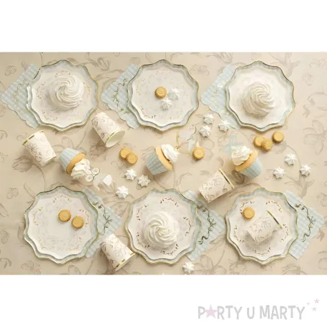 xx talerzyki kwiaty 20 cm mix 1 op 6 szt