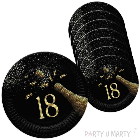 xx talerzyki pap sr 180 mm 8 szt nr grafika c