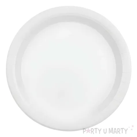 xx talerzyki papierowe bialy 18cm 1 op 6 szt