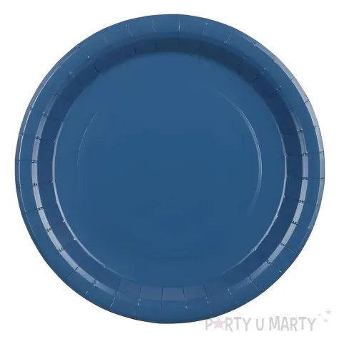 xx talerzyki papierowe granatowy 18cm 1 op 6 szt