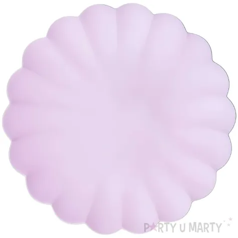 xx talerzyki plastikowe falbanka 22 x 22 cm fioletowy 1 op 4 szt
