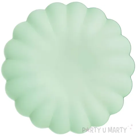 xx talerzyki plastikowe falbanka 22 x 22 cm szalwiowy 1 op 4 szt