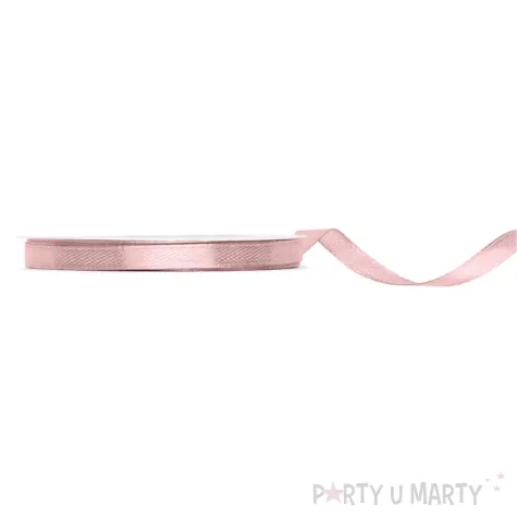 xx tasiemka satynowa brudny roz 6mm 25m