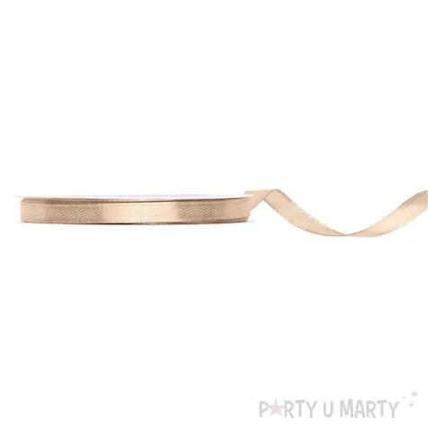 xx tasiemka satynowa brzoskwinia 6mm 25m