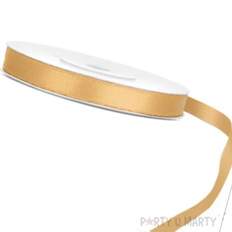 xx tasiemka satynowa jasny miodowy 6mm 25m