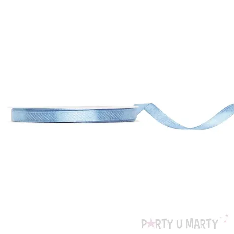 xx tasiemka satynowa mglisty nieb 6mm 25m