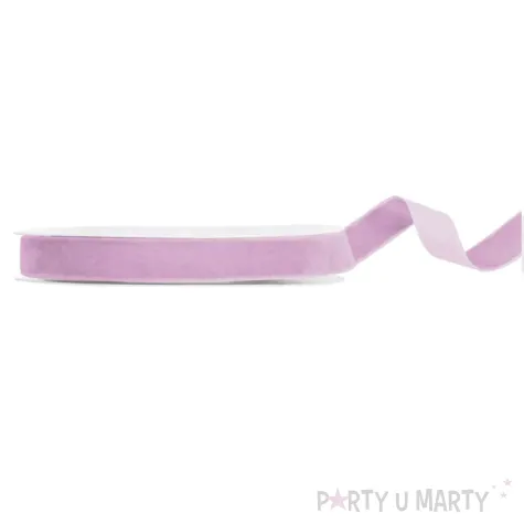 xx tasiemka welurowa lawendowa 15mm 10m