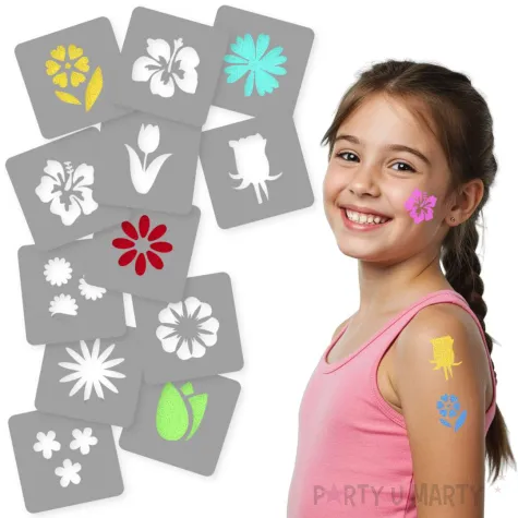 xx tatuaz brokatowe kwiaty