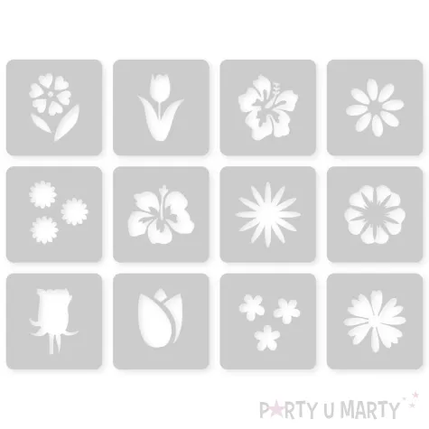 xx tatuaz brokatowe kwiaty