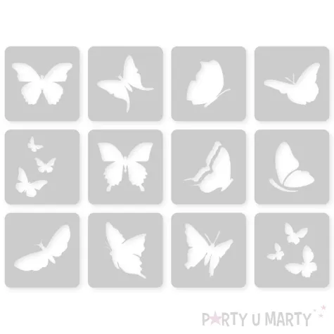 xx tatuaz brokatowe motylki