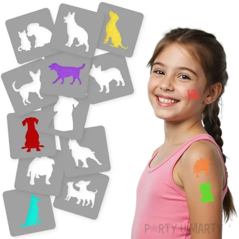 xx tatuaz brokatowe pies