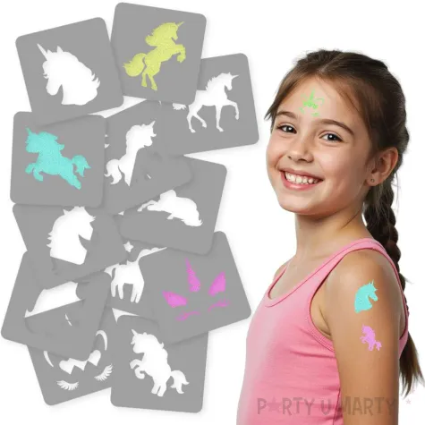 xx tatuaze brokatowe jednorozec