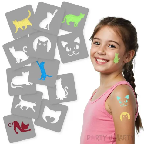 xx tatuaze brokatowe kot