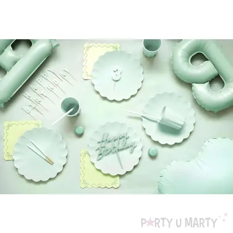 xx topper akrylowy na tort happy birthday zielen 16 5 cm