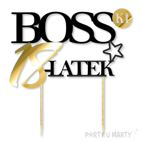 xx topper papierowy bosski 18 latek