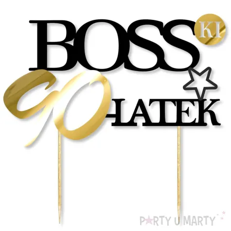 xx topper papierowy bosski 90 latek