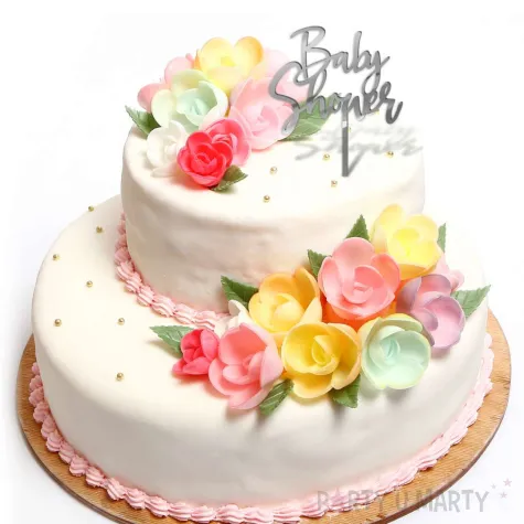 xx topper pl baby shower srebrne lustro