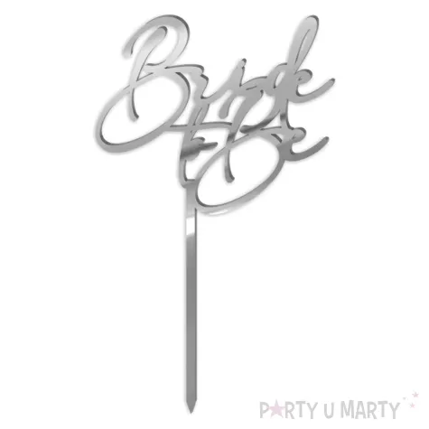 xx topper pl bride to be srebrne lustro