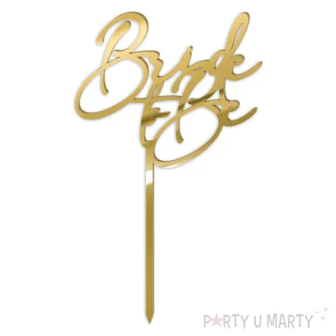 xx topper pl bride to be zlote lustro