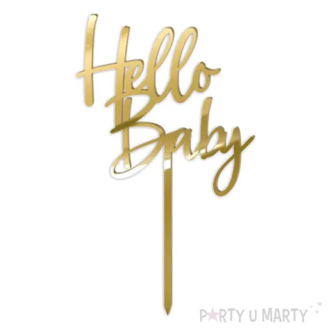 xx topper pl hello baby zlote lustro