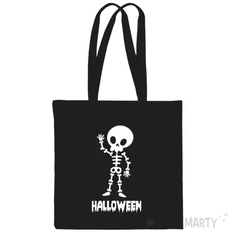 xx torba halloween szkielet czarna