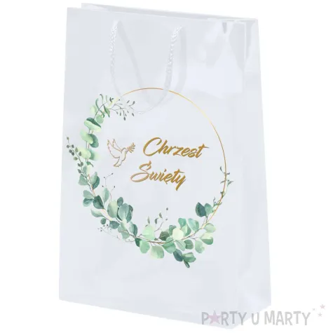 xx torebka biala chrzest swiety duza